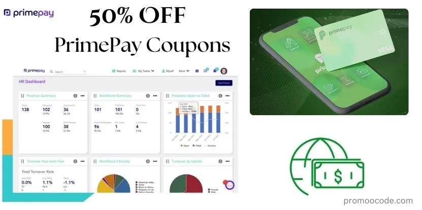 50% off Primepay coupons